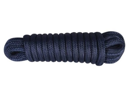 Landvast 16-voudig 100% polyester 10 mm - 5 meter navy