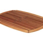 Tafelblad Teak half ellips 61 x 94 cm
