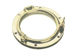 Ronde patrijspoort koper, 125 mm