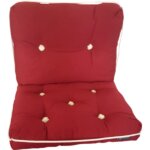 Kapokkussen bordeaux dubbel 70x46x13 cm