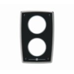 Aluminium uitbreidingspaneel voor twee instrumenten