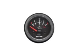 Vetus oliedrukmeter 12V/24V zwart