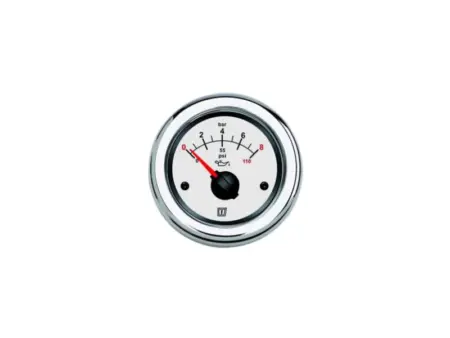 Vetus oliedrukmeter 12V/24V wit