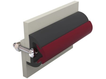 Vetus stootlijst POLY 3026 antraciet - 30 meter