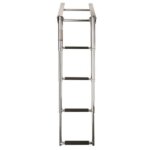 Telescopische cassette ladder 4 treden voor dekmontage.