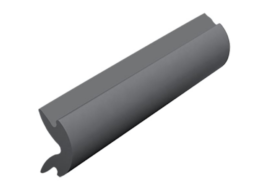 Afdekstrip antraciet - 20 meter