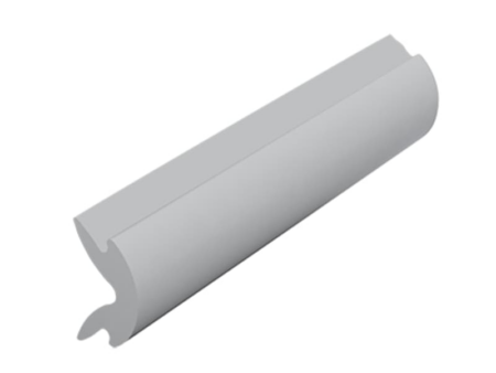 Afdekstrip licht grijs - 20 meter