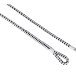 Luxe fenderlijn polyester 12 mm - 2,5 meter wit/zwart (2 stuks)