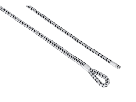 Luxe fenderlijn polyester 12 mm - 2,5 meter wit/zwart (2 stuks)