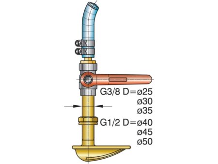Waterschepset voor 20-30-35 mm schroefas