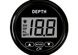 Dieptemeter zwart/zwart inclusief spiegel transducer