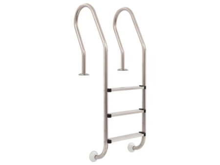 Zwembadladder 3 Treden Roestvrij Staal 304; 120 cm