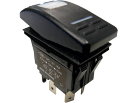 Waterdichte schakelaar met LED-indicator, 3-polig, ON-OFF, 15A / 12V