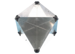 Achtvlakkige radar reflector, 215 x 215 x 300
