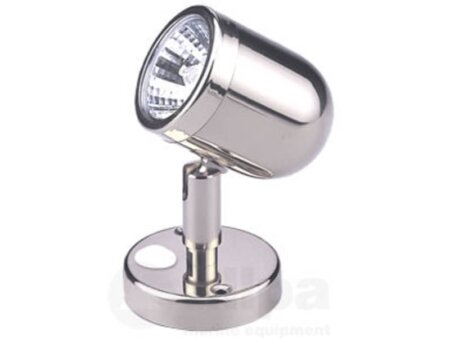 LED mini leeslamp messing verchroomd