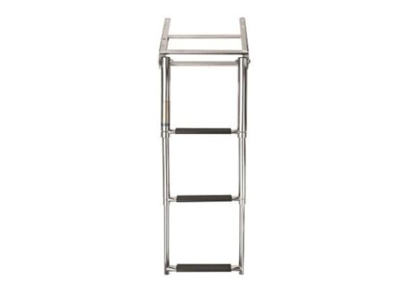 Telescopische cassette ladder 3 treden voor dekmontage.