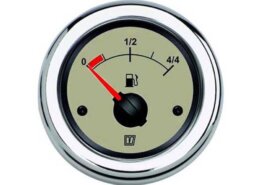 Brandstofmeter Vetus 12/24V creme