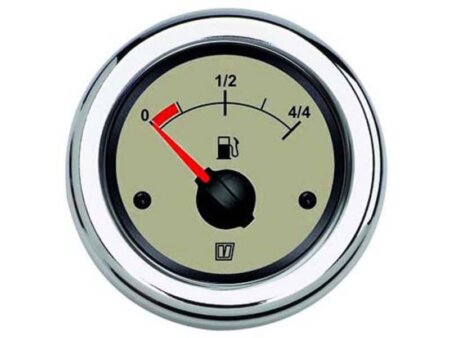 Brandstofmeter Vetus 12/24V creme