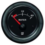 Watermeter Vetus 12/24V zwart