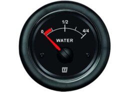 Watermeter Vetus 12/24V zwart