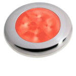 Hella Slim-Line oriëntatieverlichting, rood, LED, RVS gepolijste rand
