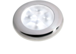 Hella Slim-Line oriëntatieverlichting, wit, LED, RVS gepolijste rand