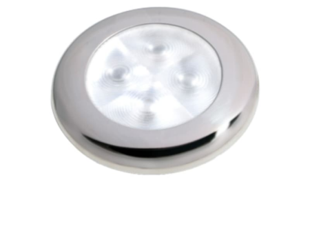 Hella Slim-Line oriëntatieverlichting, wit, LED, RVS gepolijste rand