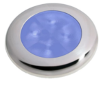Hella Slim-Line oriëntatieverlichting, blauw, LED, RVS gepolijste rand