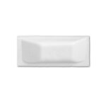 Steigerfender recht 25 x 7 x 10 cm, wit