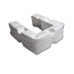 Steigerfender flexibel 100 x 12 x 7 cm, wit