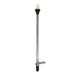 Rondschijnend LED toplicht, 12V / 360º, zwart huis met heldere lens, H=545mm