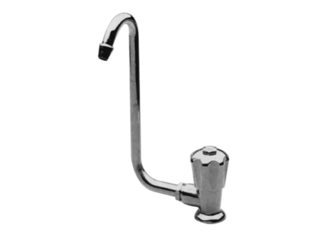 Enkele kraan koud water knop links, klapbaar