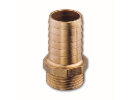 Messing slangtules buitendraad 1/2" x 10 mm
