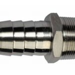 RVS slangtule buitendraad 3/8 x 15 mm