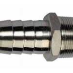 RVS slangtule buitendraad 1/2 x 20 mm
