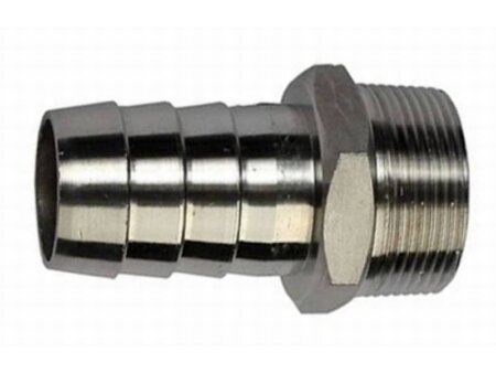RVS slangtule buitendraad 3/4 x 20 mm