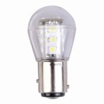 LED kogellamp Bay15D rood