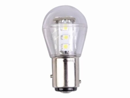 LED kogellamp Bay15D rood
