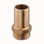 Messing slangtules buitendraad 3/8" x 8 mm