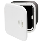 Inbouwkast wit 374x374mm met deksel