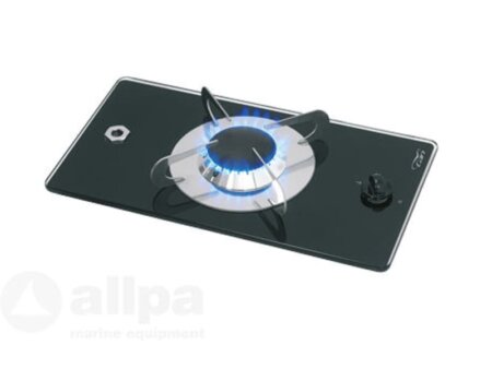 Gaskomfoor met thermische glasplaat 365x200x80mm