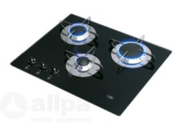 Gaskomfoor met thermische glasplaat 505x410x80 mm drie branders