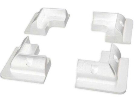 Hoekblokken wit (set van 4)