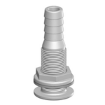 Huiddoorvoer met tule - 1'' x 25 mm wit