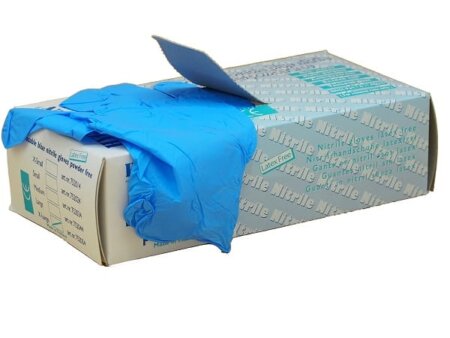 Nitriel Wegwerphandschoen poedervrij dispencerdoos 100st - XL