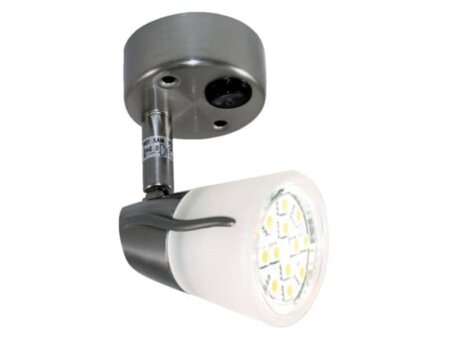 Wandlamp mat verchroomd