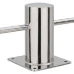 RVS316 Bolder Ø120mm met voetplaat