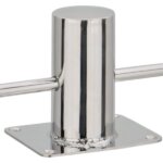 RVS316 Bolder Ø60mm met voetplaat