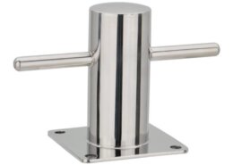RVS316 Bolder Ø76mm met voetplaat