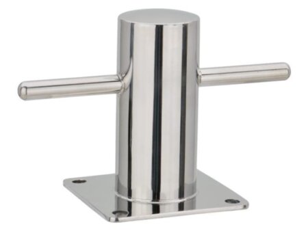 RVS316 Bolder Ø76mm met voetplaat